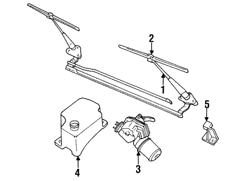 1985 Chevy El Camino Nozzle Assembly, Windshield Washer Diagram for 25508913