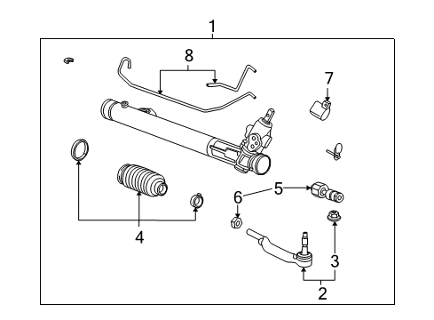 2012 Cadillac CTS P/S Pump & Hoses, Steering Gear & Linkage Diagram 5 - Thumbnail