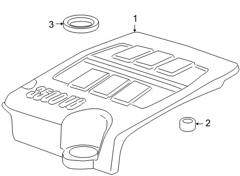 2005 Pontiac G6 Engine Appearance Cover Diagram