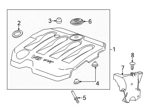 2014 Chevy Impala Engine Appearance Cover Diagram 3 - Thumbnail