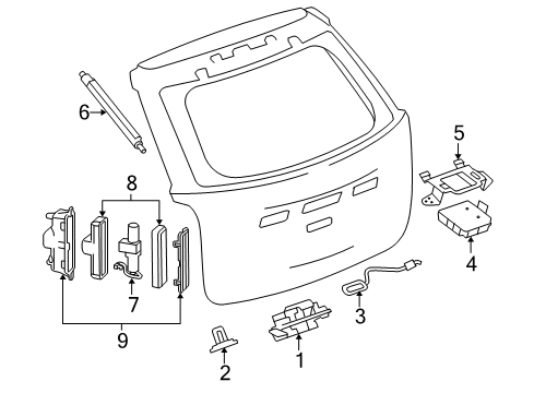 2012 GMC Terrain Lift Gate, Electrical Diagram 2 - Thumbnail