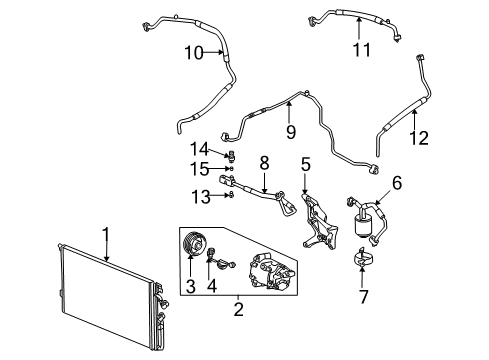 2005 Saturn Vue Air Conditioner Diagram 1 - Thumbnail