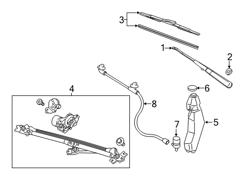 2023 GMC Savana 2500 Wipers Diagram