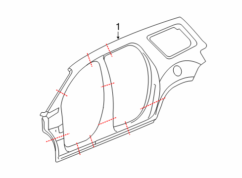 2023 Chevy Traverse Panel Assembly, Body Si Otr Diagram for 84689018