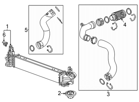 2021 Chevy Trailblazer Intercooler, Cooling Diagram 2 - Thumbnail