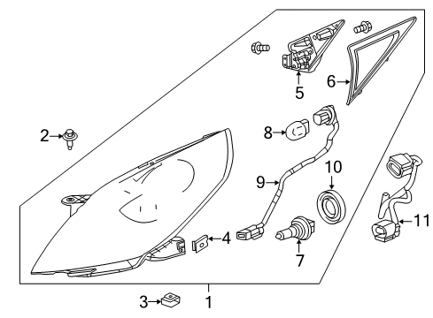 2015 Chevy Spark Bulbs Diagram 2 - Thumbnail