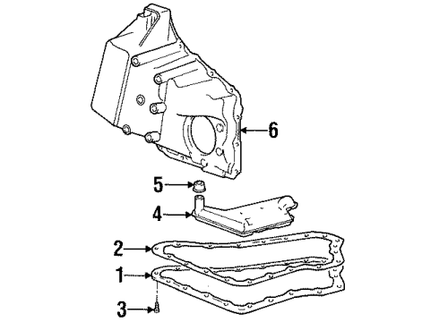 2001 Oldsmobile Intrigue Transaxle Parts Diagram