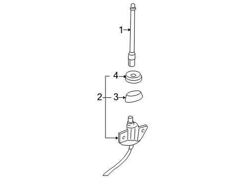 2005 Pontiac Montana Antenna & Radio Diagram 3 - Thumbnail