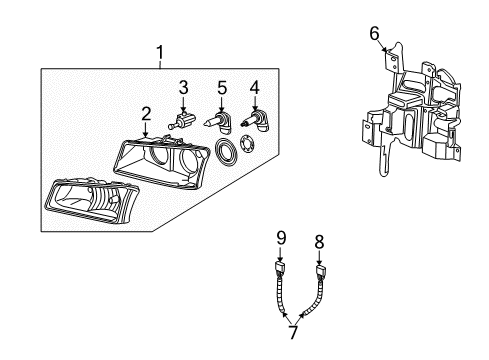 2003 Chevy Avalanche 1500 Bulbs Diagram