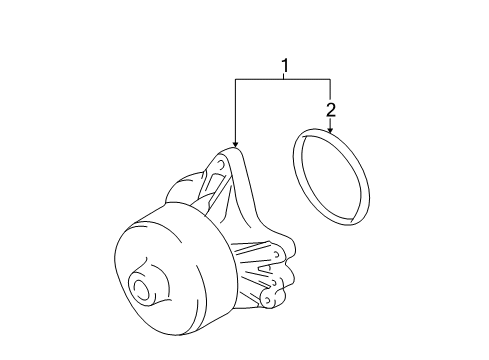 2005 Pontiac Vibe Cooling System, Radiator, Water Pump, Cooling Fan Diagram 2 - Thumbnail