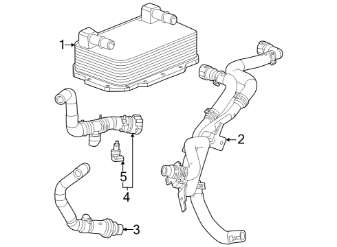 2024 Chevy Corvette Trans Oil Cooler Diagram 1 - Thumbnail