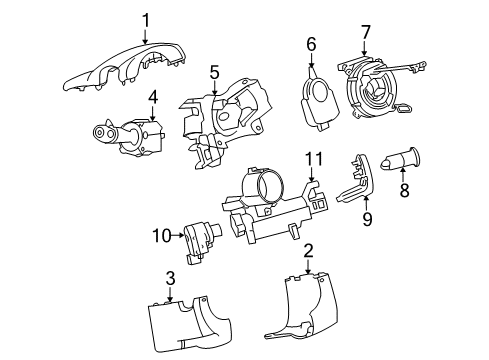 2007 Saturn Outlook Ignition Lock, Electrical Diagram