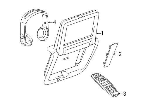 2014 Buick LaCrosse Display Assembly, Video *Choccachino Diagram for 90766364