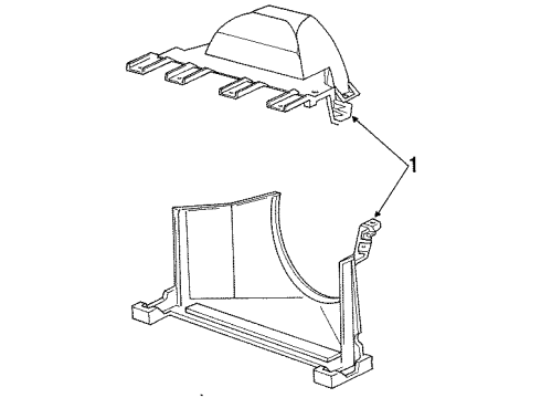 1992 Chevy Caprice Cooling System, Radiator, Water Pump, Cooling Fan Diagram 1 - Thumbnail