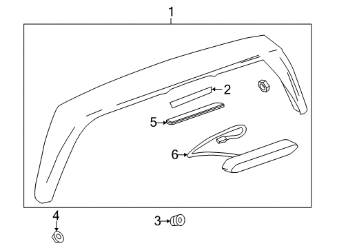 2015 Chevy Spark Rear Spoiler Diagram