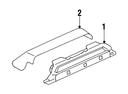 1996 Buick Roadmaster COVER, Tail Lamp Diagram for 10274793