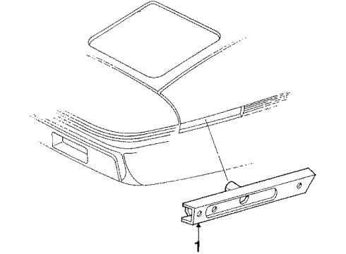 1988 Pontiac Fiero Lamp Assembly, Front Side Marker Diagram for 5974301