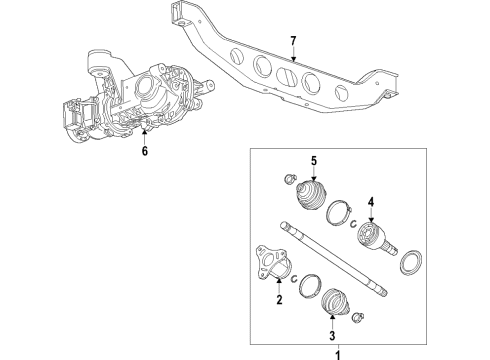 2020 Chevy Trax Rear Axle, Axle Shafts & Joints, Differential, Drive Axles, Propeller Shaft Diagram