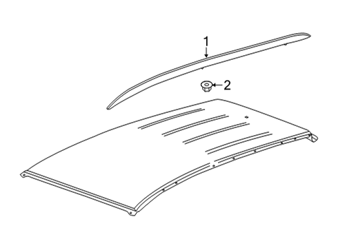 2020 Buick Encore GX Luggage Carrier Diagram