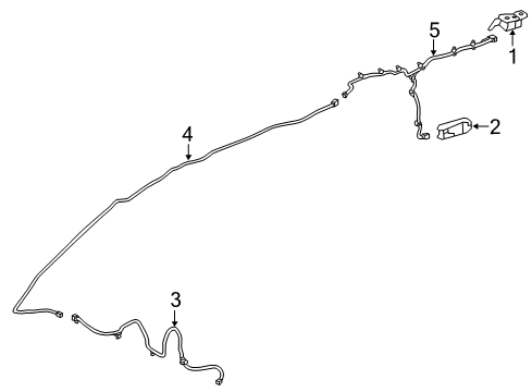 2020 GMC Yukon XL Amplifier Assembly, Rdo Ant Diagram for 84693389