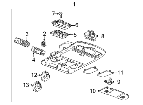 2016 Buick Envision Overhead Console Diagram