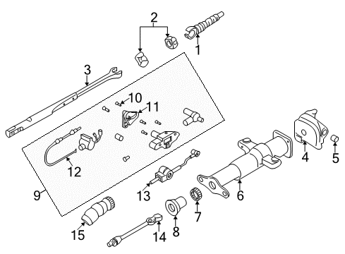 1999 Chevy Express 2500 Shaft & Internal Components Diagram