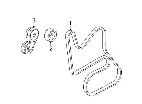 2006 Buick Rendezvous Belts & Pulleys, Cooling Diagram 2 - Thumbnail