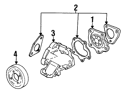 1998 Buick Skylark Cooling System, Radiator, Water Pump, Cooling Fan Diagram 1 - Thumbnail