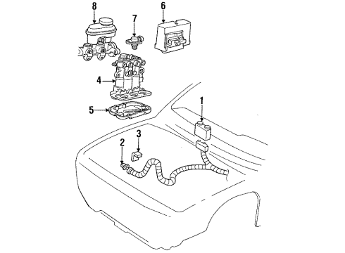 1994 Oldsmobile Cutlass Cruiser Anti-Lock Brakes Diagram