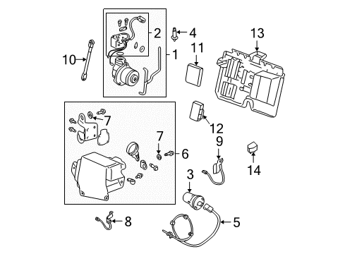 2005 Cadillac DeVille Rear Body Control Module Assembly Diagram for 21996860