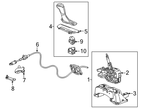 2018 Chevy Malibu Gear Shift Control - AT Diagram 1 - Thumbnail