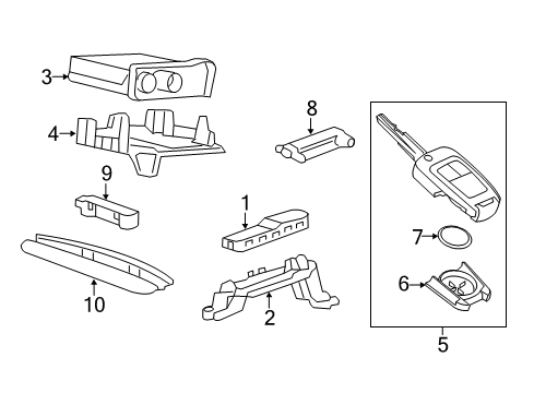 2015 Chevy Spark EV Keyless Entry Components Diagram