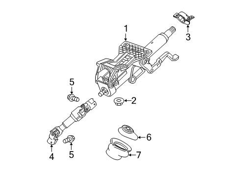 2014 Chevy Volt Steering Column & Wheel, Steering Gear & Linkage Diagram 2 - Thumbnail