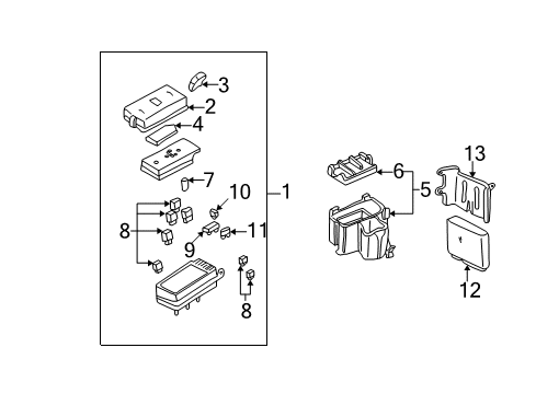 2005 Pontiac Bonneville Electrical Components Diagram