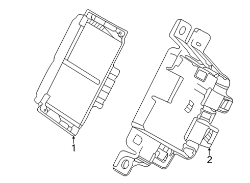 2017 Buick Envision Bracket Assembly, Active Safety Control Module Diagram for 22958102