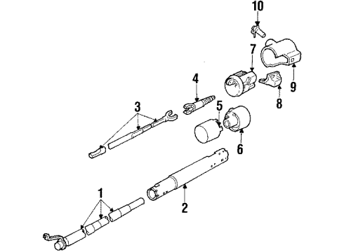 1986 Pontiac Bonneville Ignition Lock, Electrical Diagram 2 - Thumbnail