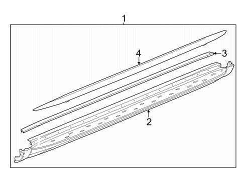 2024 Buick Enclave Running Board Diagram