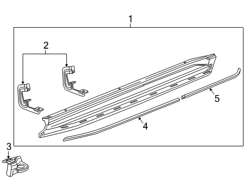 2015 Chevy Tahoe Running Board Diagram 2 - Thumbnail