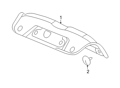 2007 Chevy Cobalt Interior Trim - Trunk Lid Diagram 2 - Thumbnail