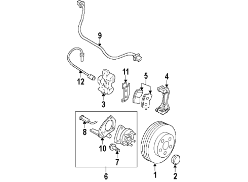 2004 Oldsmobile Silhouette Front Brakes Diagram