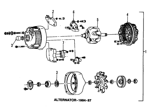 1984 Chevy El Camino Alternator Diagram