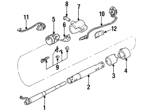 1987 Oldsmobile Cutlass Supreme Ignition Lock, Electrical Diagram 2 - Thumbnail