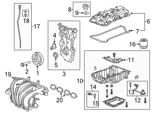 2019 Chevy Impala Engine Parts & Mounts, Timing, Lubrication System Diagram 1 - Thumbnail