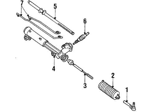 1989 Buick Century P/S Pump & Hoses, Steering Gear & Linkage Diagram 2 - Thumbnail