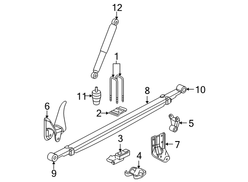 2007 Chevy Silverado 2500 HD Rear Suspension Diagram 2 - Thumbnail