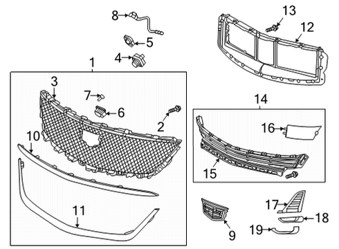 2020 Cadillac CT5 Parking Aid Diagram 4 - Thumbnail