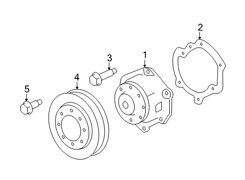 2007 Saturn Outlook Cooling System, Radiator, Water Pump, Cooling Fan Diagram 1 - Thumbnail