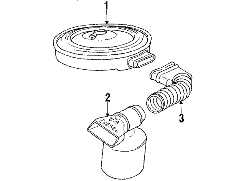 1985 Oldsmobile 98 Air Intake Diagram 3 - Thumbnail