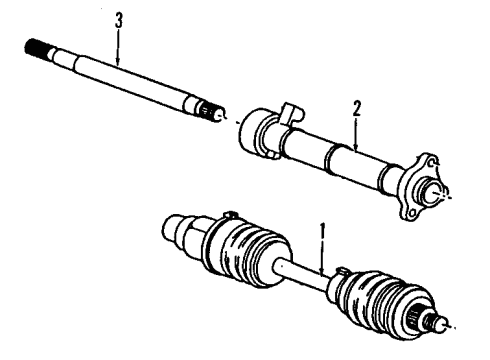 2000 Chevy Lumina Front Wheel Drive Shaft Kit Diagram for 26082883