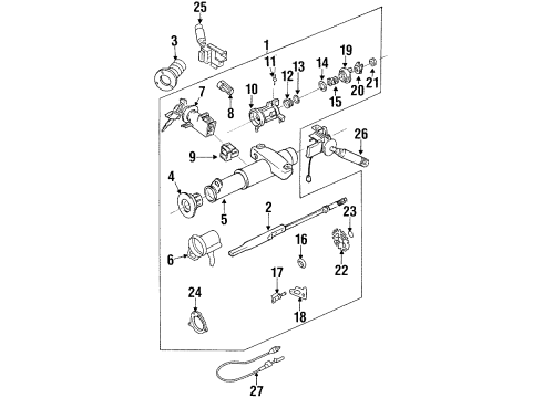 1993 Pontiac Grand Am Ignition Lock, Electrical Diagram 2 - Thumbnail